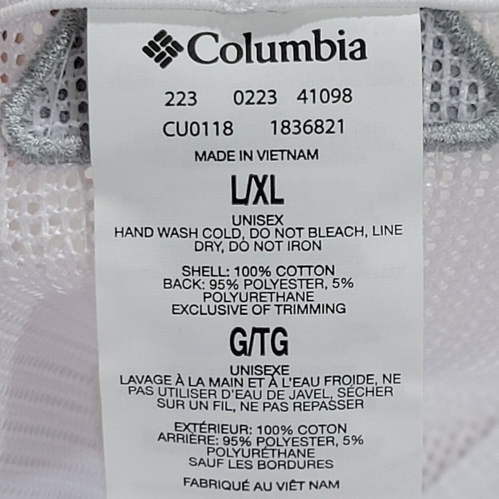 Columbia PFG Hooks Fitted Hat Size L/XL Mesh Back Stretch FlexFit Cap High Crown - Picture 12 of 14